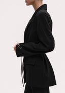 เบลเซอร์ Oversize ตกแต่งเปลี่ยนได้ สีดำ